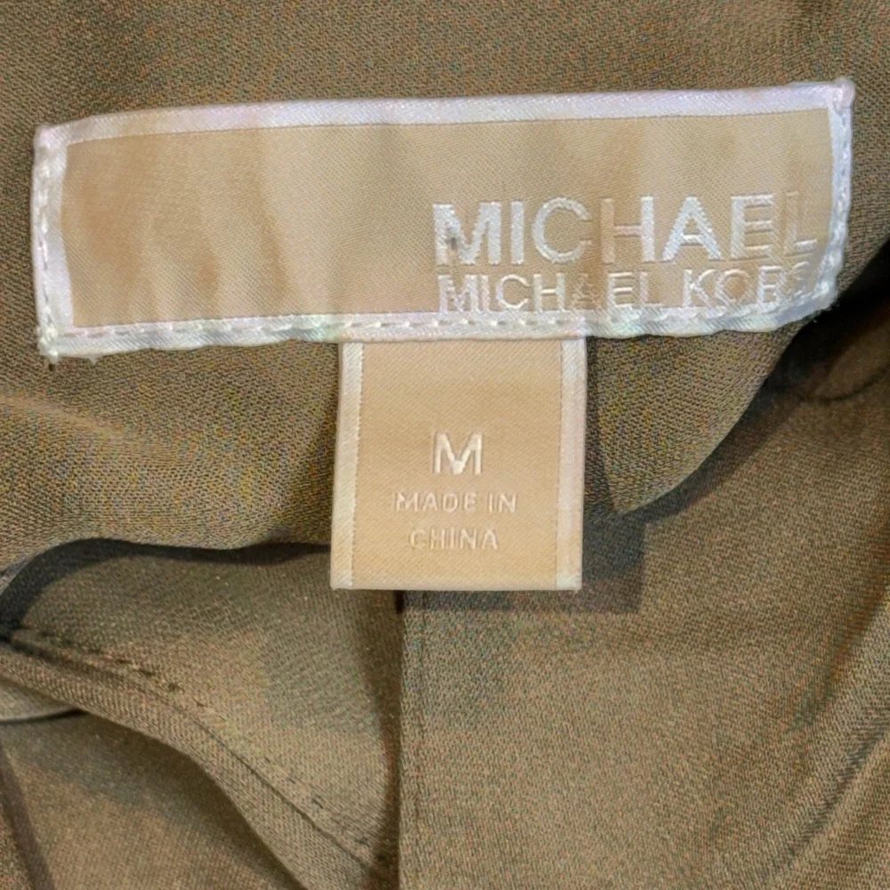 Michael Kors 100% Silk Neck Bow Blouse